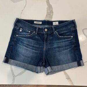 AG Adriano Goldschmied Dark Blue Denim Shorts like new!